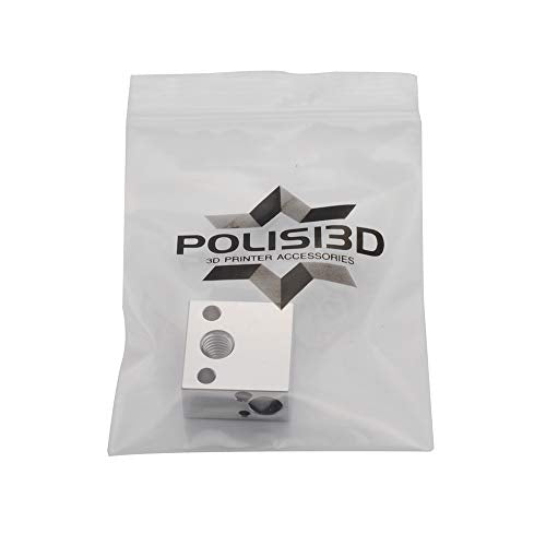 Updated High Temperature CR-10 Plated Copper Heater Block for MK8 Extruder Creality All Metal Hotend Ender3 V2 Ender 3 pro Ender 5 Pro Plus CR10 S4 S5 3D Printer (Copper)