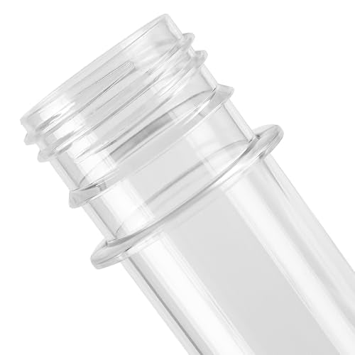 50 PCS Plastic Test Tubes with Aluminum Screw Caps, 40ml Clear Test Tubes for Plant Propagation, Candy, Bead Storage, Bath Salt, Party Decor, 140 x 25 mm, 5.5 x 1 inch