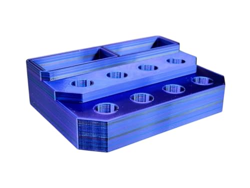 Slide Stand-14mm Eight Spaces with Segmented Storage (Static Storm) - color: Static Storm