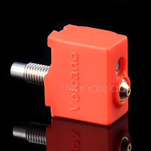 2-Pack High Precision 3D Printer Heater Block Silicone Cover Thermal Protection Silicone Socks Pro Compatible with Volcano Hotend Heater Block PT100 3mm Cartridge Type (Silicone Socks)