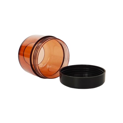 20pcs 20 Gram Jar, BPA Free, 20ml Cosmetic Sample Empty Container - color: 20pack 20ml Brown w/ Black Lid