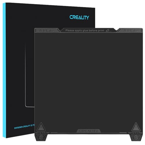 Creality Official K1 Max Build Plate PEI Sheet, 315x310mm Smooth Removable Flexible Spring Surface Excellent Heat Resistance Heated for Ender 3 S1 Plus/K1 Max/Ender 3 V3 Plus(Without Magnetic Base) - color: PEI Smooth Black, size: K1 Max/Ender 3 V3 Plus/K
