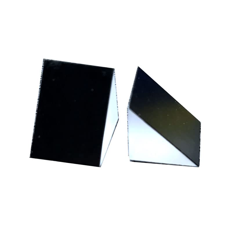 Right Angled Triangular Prism, N-BK7 (K9) Optical Components Glass for Precision Instruments Excellent, Physics, Light Refraction & Wavelength Experiments - size: 15MM