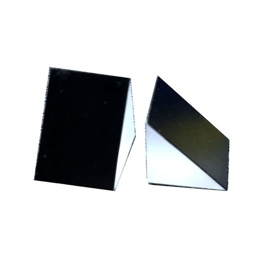 Right Angled Triangular Prism, N-BK7 (K9) Optical Components Glass for Precision Instruments Excellent, Physics, Light Refraction & Wavelength Experiments - size: 15MM