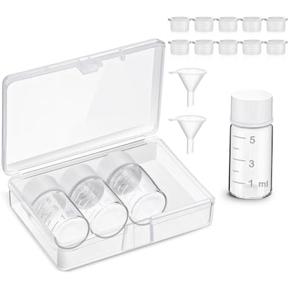 Baderke 4 Pcs Liquid Medicine Travel Container, Clear,5ml - color: Clear, size: 5ml