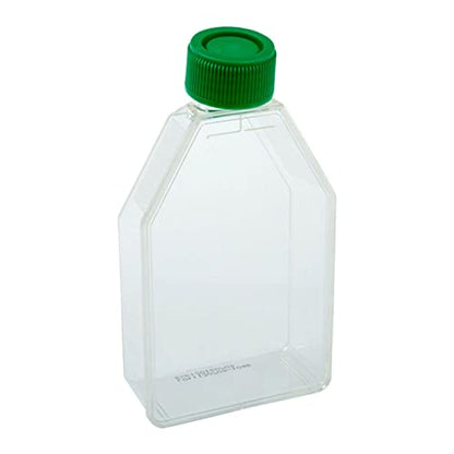 Celltreat 229340 Tissue Culture Treated Flask, Plug Seal Cap, Sterile, 50mL Capacity, 75cm2 Size (Case of 100)