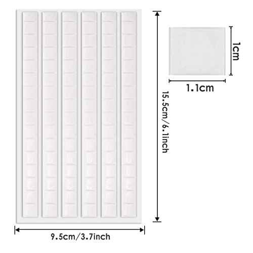 204 Pcs Poster Putty,Sticky Tacky Adhesive,Non-Toxic Adhesive Mounting Putty Reusable & Removable Wall Safe Tack for Poster, Photo Frames Party Supplies(White)