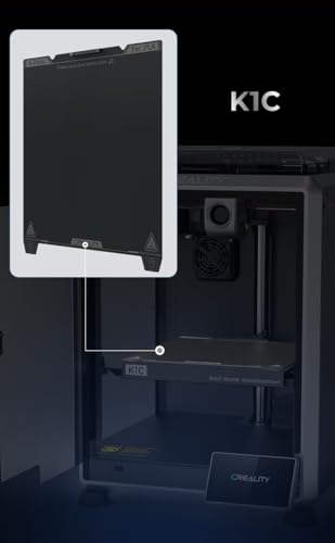 Creality K1C Smooth PEI Build Plate Printing Platform Board High-Strength PEI Plate Build Surface for Creality K1C 3D Printer 235x235mm - style: K1C Smooth PEI Build Plate