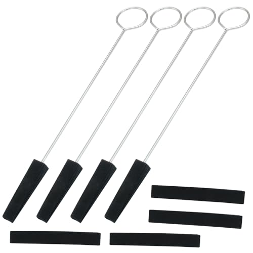 Piutouyar 8 Pack Black Rubber Piano Tuning Mute