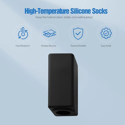 Hotend Silicone Sock for Elegoo Centauri Carbon – 6 Pack, 3D Printer Hotend Replacement Accessories - color: 6 Silicone Socks
