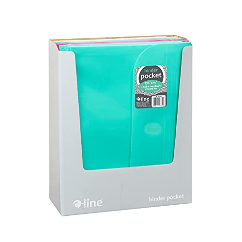 C-Line Super Heavyweight Poly Binder Pockets, Assorted, 36/Pack (58730)