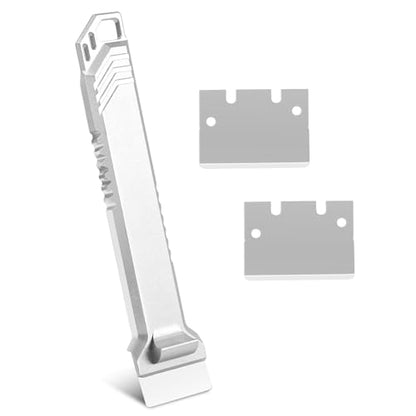 3D Printer Scraper Tool,Upgrade All Metal 3D Print Spatula for Model Removal,with 3pcs Blade Compatible with Bambu Lab Build Plate Cooktop Scraper X1,P1 Series,SK5 Steel 3D Printings Shovel