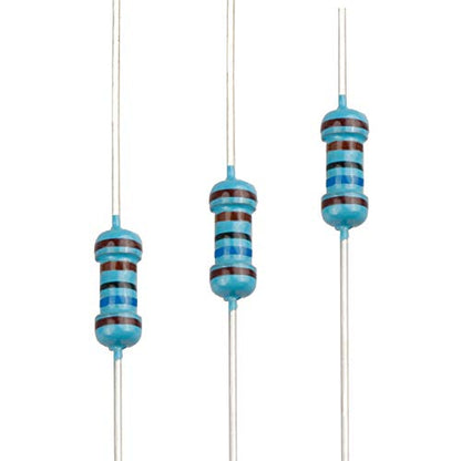 100pcs 1.6K ohm Resistor 1/4w (0.25 Watt) ±1% Tolerance Metal Film Fixed Resistor, Multiple Values of Resistance Optional - size: [E6P005] 1.6K ohm