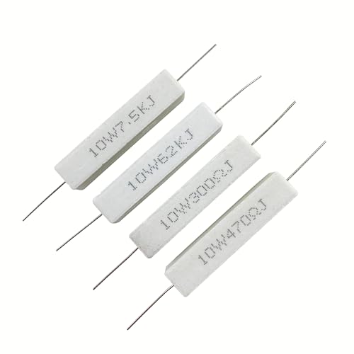 25 Values 10W Ceramic Cement Resistor Kit 100 Ohm - 100K Ohm - size: 100Ω-100K Ω 50PCS