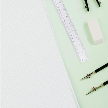 8 Pack 12 Inch Color Clear Ruler Plastic Rulers