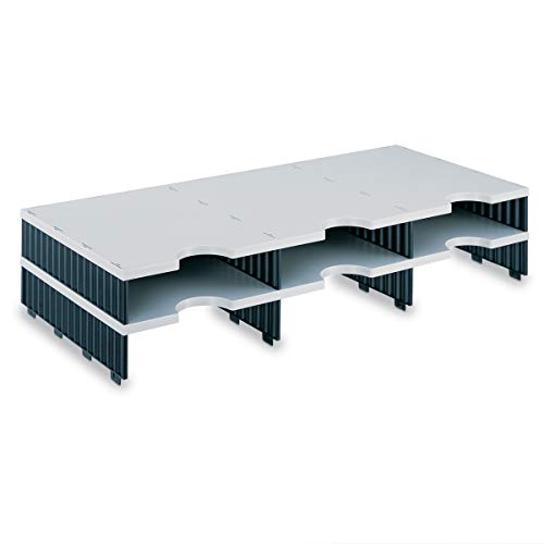 Ultimate Office TierDrop Desktop Organizer 6 Compartment ADD-ON for 3-Wide - size: 6-Compartment Add-On
