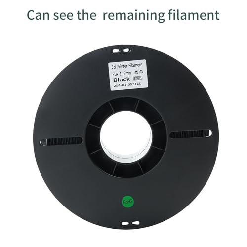 PLA 3D Printer Filament Bundle, Dimensional Accuracy +/- 0.03 mm, 16 x 1 kg Spool(35.2lbs), 1.75 mm，Black - color: 16*1kg Black