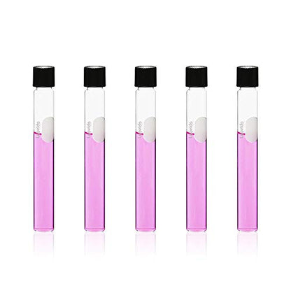 40pcs 15ml Serological Test Tubes with Black Bakelite Screw Caps - color: 40pcs of Vol.15ml with black screw caps