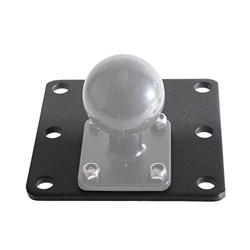 ARKON Mounts SP92AMPSPLATE Square Mounting Backer Plate Adapter with 4-Hole AMPS Drill-Base Pattern