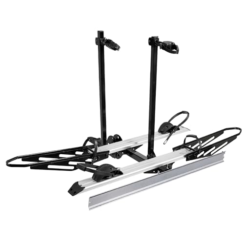 Rockland Foldable 2-Ebike Rack with Ramp, 200 lbs Capacity, Hitch Mount Electric Bike Rack, Fits up to 5" Fat Tire Width and 50" Wheelbase, Ebike Carrier Rack for 2" Receiver for Cars SUVs Vans RVs - size: 2-Ebike Rack+Foldable+Ramp+200LBS