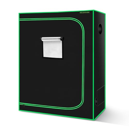 4x2 Grow Tent, 48"x24"x72'' High Reflective 600D Diamond Mylar Canvas with Observation Window and Floor Tray for Hydroponic Indoor Plant Growing - size: 48"x24"x72"