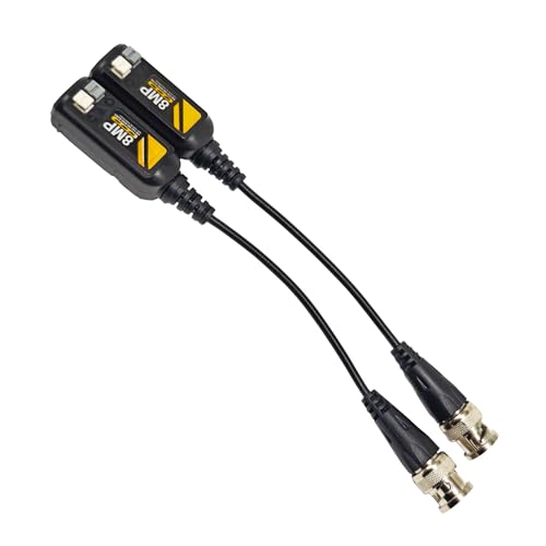 10 Pairs 8MP/4K HD BNC Video Balun Transceiver via UTP RJ45 Cable