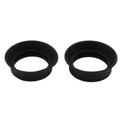 2Pcs Eyepiece Eye Cups, Eyepiece Cover Guards Foldable Soft Rubber Binocular Microscope Eyepiece Eye Guards for 28-32mm Microscope Monocular Binocular Eyepiece