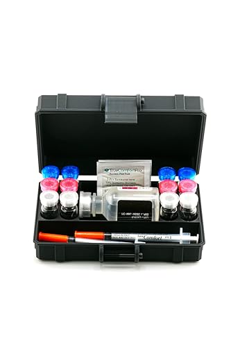 12-Slot 3 ml Vial Case with 30ml & Syringe Storage| Organizer for GLP-1, Peptides, Research - size: 12 x 3ml 1 x 30ml + Storage