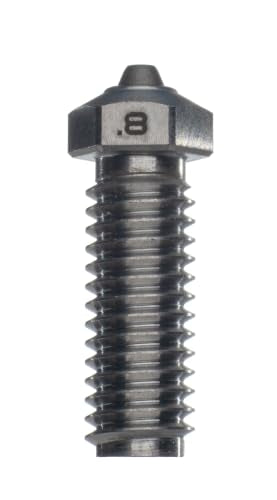 Diamondback Volcano Compatible 3D Printer Nozzle, Diamond Tip, 0.8mm - size: 0.8mm High Temp