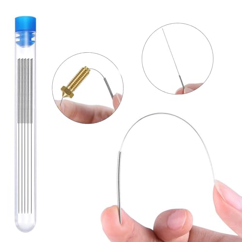 10PCS Brass Nozzle Kit for Anycubic Kobra 2, Kobra 2 Neo, Kobra 2 Pro, Kobra 2 Plus, Kobra 2 Max 3D Printer (0.4mm Nozzles*10, Cleaning Needles*5, Curved Tweezer*1) - size: Brass Nozzles * 10, style: Suit for Kobra 2 Series