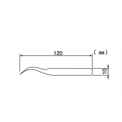 ENGINEER 120mm Titanium Curved Tip Tweezers (J) Made in Japan, Anti-magnetic, Rust-proof, Lightweight. PTN-03 - style: Bent Type: 4.7 inches (120 mm)