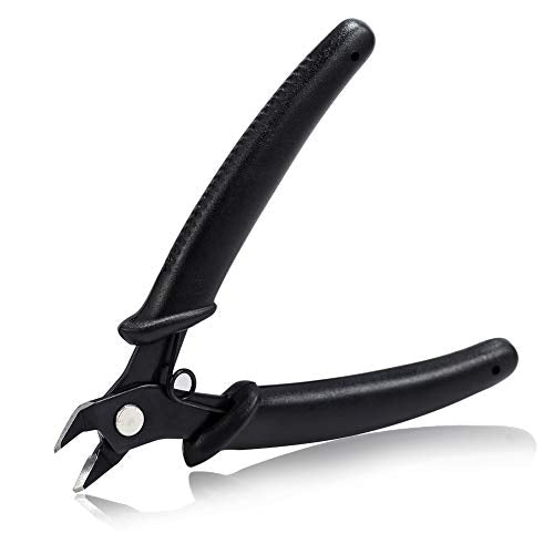 SPEEDWOX Electronic Cutters - Flush Cut Wire Cutters, 5 Inch Diagonal Side Cutting Pliers, Mini Shear, French Spring, Precision Fine Pliers for Jewelry Making - size: 5" French Spring