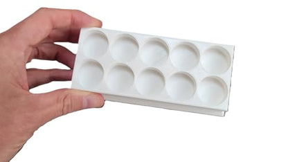 Znet3D Eye Drop Bottles Organizer & Storage – 10-Slot Holder (White) - color: White