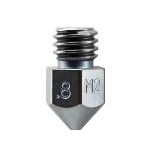 Microswiss MK8 Plated M2 Hardened High Speed Steel Nozzle (.8mm) - size: .8mm