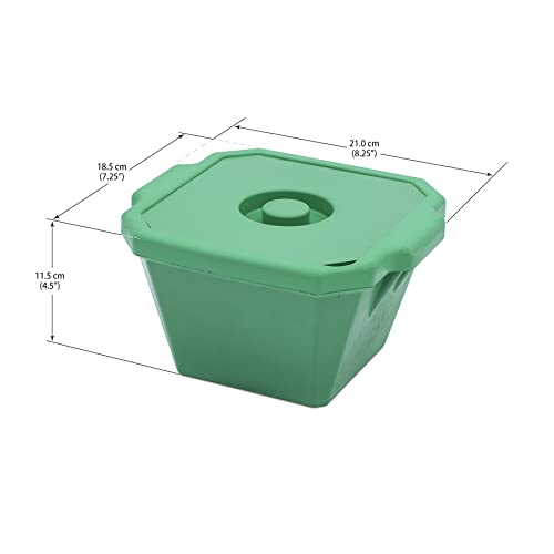 SP BEL-ART Magic Touch 2 HIGH Performance Green ICE PAN; 1.0 Liter Mini Model, with LID (M16807-1104) - color: Green, size: 1 L Pan