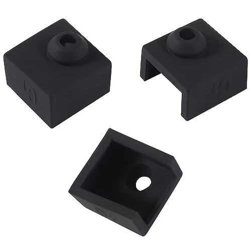 10PCS 3D Printer Hotend Silicone Sock Heater Block Silicone Cover for Ender 3/3 Pro/3 V2, Ender 5/5 Plus/ 5 Pro, CR 10 Series, MK7/ 8/9 3D Printer Hotend