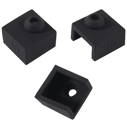 10PCS 3D Printer Hotend Silicone Sock Heater Block Silicone Cover for Ender 3/3 Pro/3 V2, Ender 5/5 Plus/ 5 Pro, CR 10 Series, MK7/ 8/9 3D Printer Hotend