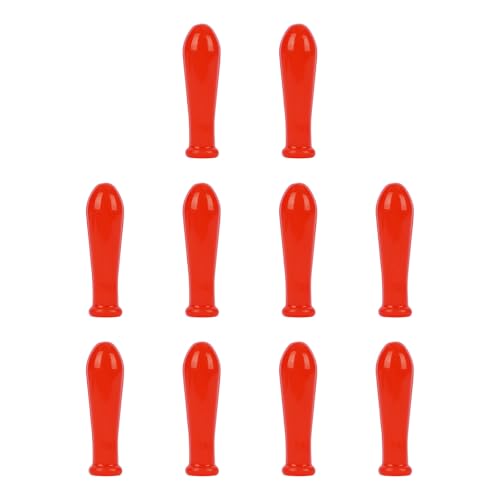 Labasics Dropper Silicone Cap, Glassware Accessory for Sealing Glass Pipettes During Experiments, for Laboratory Use Only (Pack of 10), Red