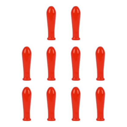 Labasics Dropper Silicone Cap, Glassware Accessory for Sealing Glass Pipettes During Experiments, for Laboratory Use Only (Pack of 10), Red