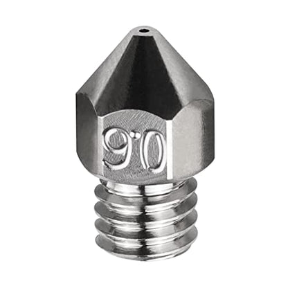 POLISI3D High Temperature Sharp Non-Stick MK8 Plated Copper Nozzle 0.6mm Compatible with Snapmaker Ender 3 Pro Ender 5 CR10 V2 S4 S5 Anet A8 3D Printer (0.6mm) - size: 0.6mm