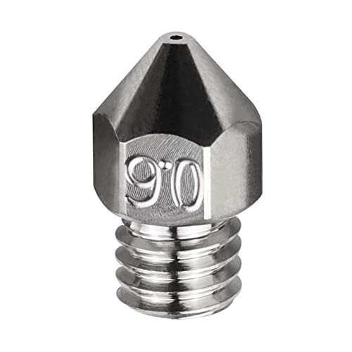POLISI3D High Temperature Sharp Non-Stick MK8 Plated Copper Nozzle 0.6mm Compatible with Snapmaker Ender 3 Pro Ender 5 CR10 V2 S4 S5 Anet A8 3D Printer (0.6mm) - size: 0.6mm