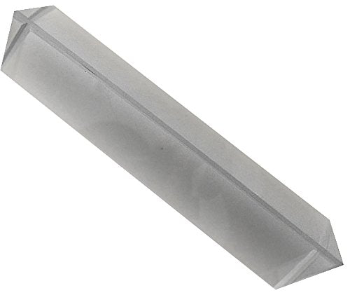MAXIMIZE Optical Glass Triangular Prism | 1" x 4" | Refracts Light for Education & Photography | Clear Quality Glass - style: Triangular Prism - 1" x 4"