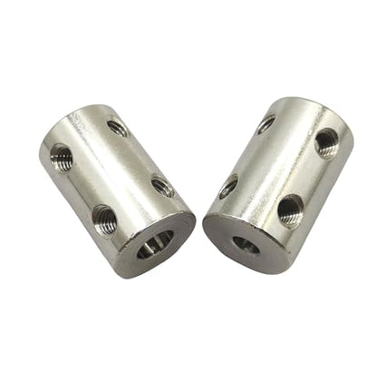 5Pcs 5mm to 5mm Shaft Coupler Connectors,Steel Coupler Rigid Couplings Adapter with Screws for CNC Machine 3D Printer RC Motor Accessories and DIY - size: 5mm to 5mm