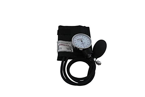 Santamedical Aneroid Sphygmomanometer - Bp Cuff with Stethoscope - Black - color: Black, size: With Stethoscope