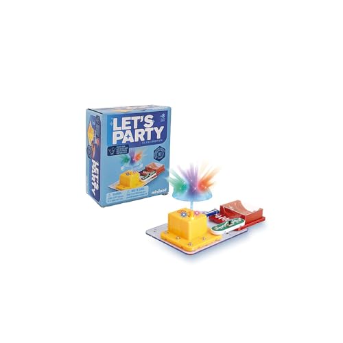 Miniland Kids Games, Build Your Own Disco Lamp, Electronic Game for Children, Building Toys, Science for Children, Stem Toys for Ages 8-13 | Electrofun: Let's Party - style: Let's Party