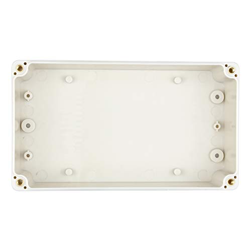Waterproof Plastic Project Box IP65 ABS Electronic Junction Box Enclosure 6.2 x 3.54 x 2.3 inch 158 x 90 x 60 mm (Gray White) - color: White, size: 6.2"x3.54"x2.3"