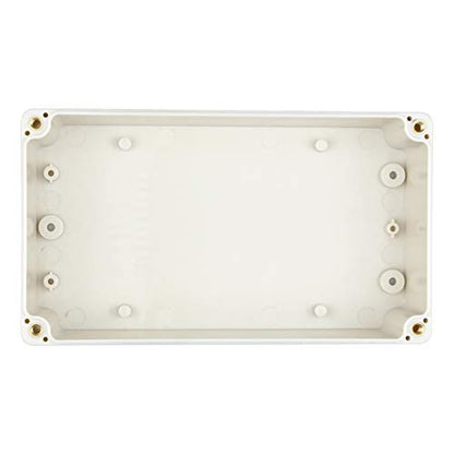 Waterproof Plastic Project Box IP65 ABS Electronic Junction Box Enclosure 6.2 x 3.54 x 2.3 inch 158 x 90 x 60 mm (Gray White) - color: White, size: 6.2"x3.54"x2.3"