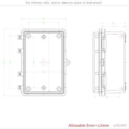 Junction Box, Hinged Black Clear Cover IP67 Waterproof ABS Project Box with Mounting Plate Electrical Box Enclosure with Wall Bracket 5.9 x 3.9 x 2.8inch(150x100x70mm) - color: Clear, size: 5.9"x3.9"x2.8"