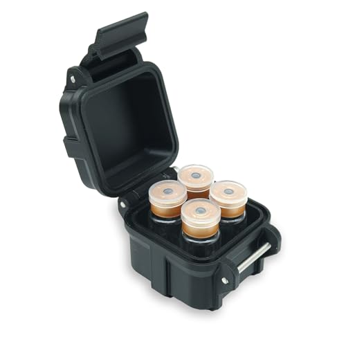 3ml vial storage insert, can hold 4 bottles, durable and impact-resistant storage box, snap-on design, suitable for refrigerator and freezer storage