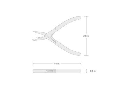 TEKTON Mini Flat Nose Pliers (Smooth Jaw) | PMN23001 - style: Flat Nose Pliers (Smooth Jaw)
